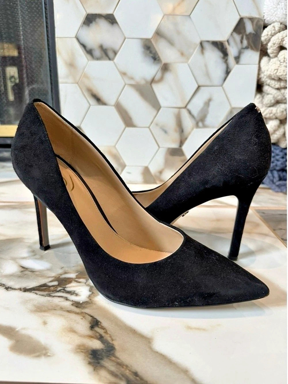 Sam Edelman Hazel Pointed Toe Pumps in Black